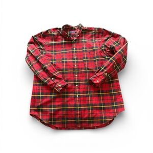 Classic Ralph Lauren polo Red Plaid Men's Shirt